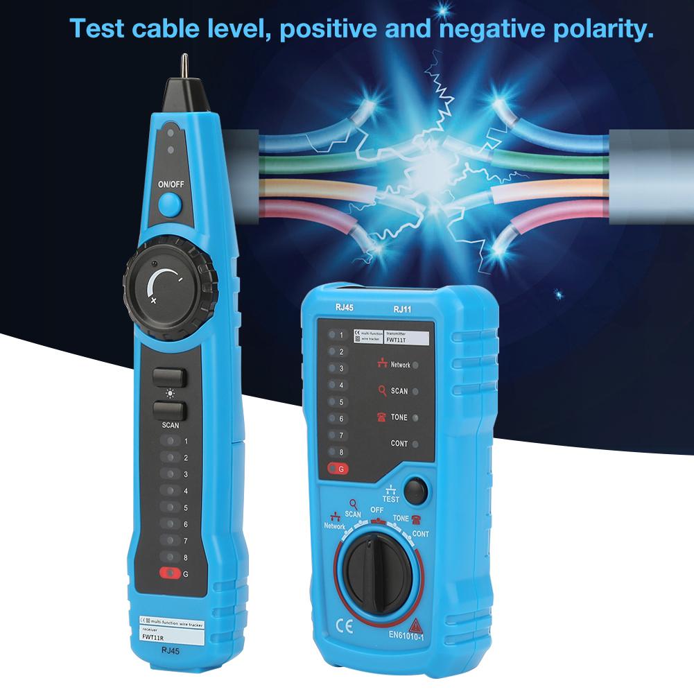 BSIDE FWT11 Handheld RJ11 RJ45 Telephone Wire Tracker Ethernet LAN Network Cable Detector