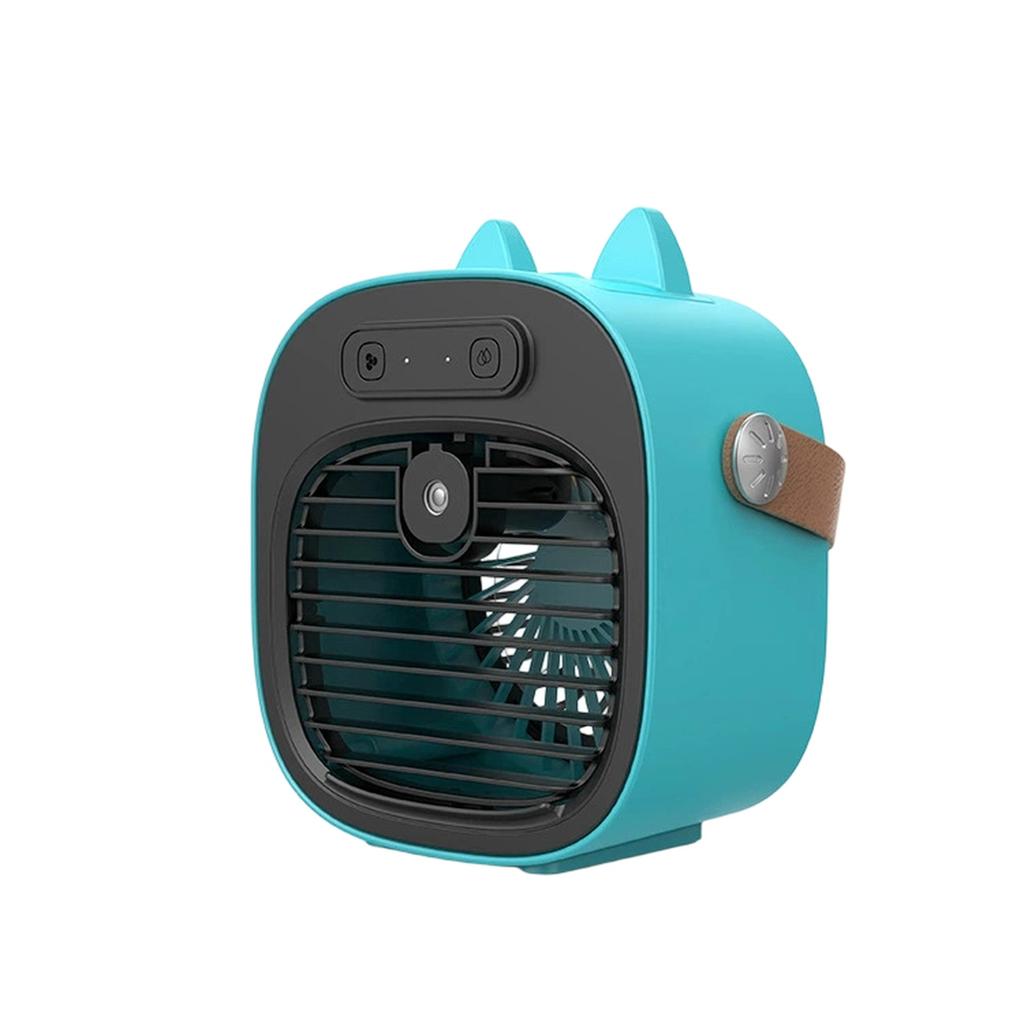 Desktop Water Cooling Mini Fan with Humidifier and Mist Spray Portable Small Fan for Home Office Use Compact Design USB Powered