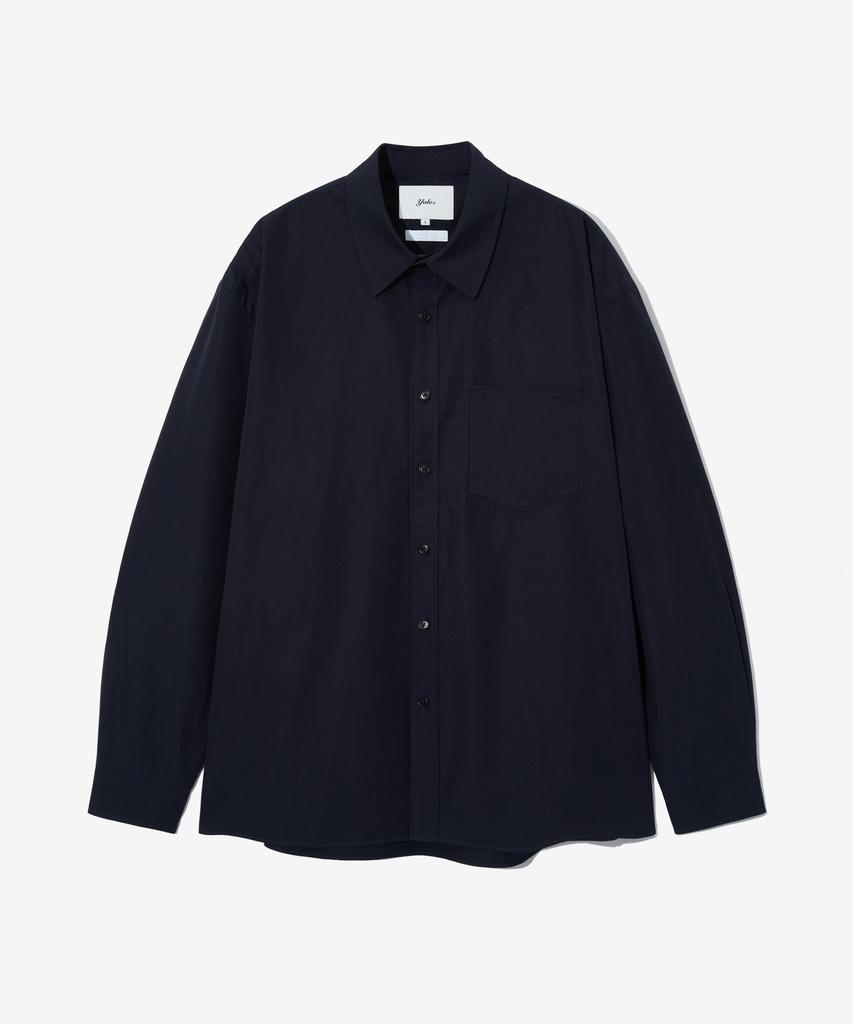 YALE 120S High Count Business Pocket Shirt Navy