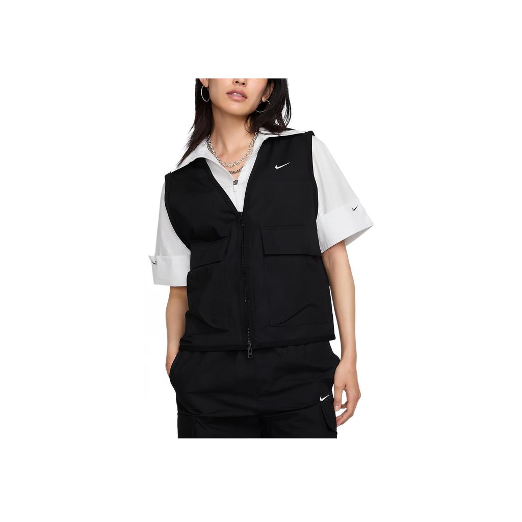 New Nike Sportswear Essentials Series Vest Women's Black/White FV6311-010