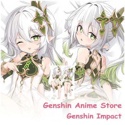 Genshin Impact Nahida Dakimakura Hugging Body Kissenbezug Otaku 2-seitiger Überwurf Kissenbezug Pfirsichhaut 2WAY Dekor Geschenk