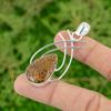 Daughters Day Deal Pear Natural Mariam Jasper Unique Sister Pendant 925 Silver