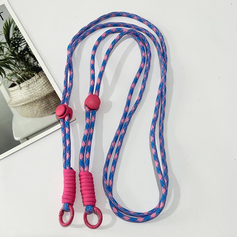 Adjustable Braided Crossbody Phone Lanyard with Detachable Shoulder Strap Chain