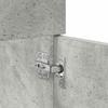 Washbasin Cabinet with Storage Concrete Grey Wood Based Material
