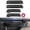 4pcs Carbon Fiber Style Car Inner Door Handles Cover Trim ABS Plastic For Ford F150 2015-2020 Super Cab/Extended Cab