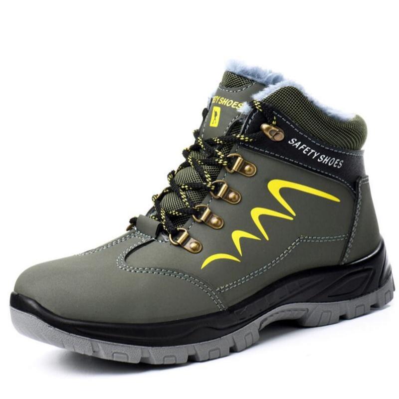 Pánské boty s ocelovou špičkou Vysoké pracovní boty Nezničitelné bezpečnostní boty Pánské Průrazuvzdorné pracovní tenisky Zimní bezpečnostní boty Pánské