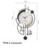 Modern Wall Clocks Living Room Silent Wall Watch Hall Voice-activated Light Clock with Ornament Home Decoration Accessories