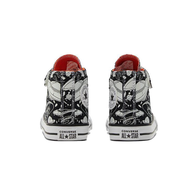 Converse Chuck Taylor All Star Canvas Trendy Versatile High Top Walker Shoes Baby Shoes Black White 773087C
