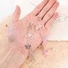 1Pc Phone Charm Pendant Cute Kawaii Pink Bowknot Keychain Bag Phone Strap Girl Cellphone Lanyard Keyring Birthday Jewelry DIY
