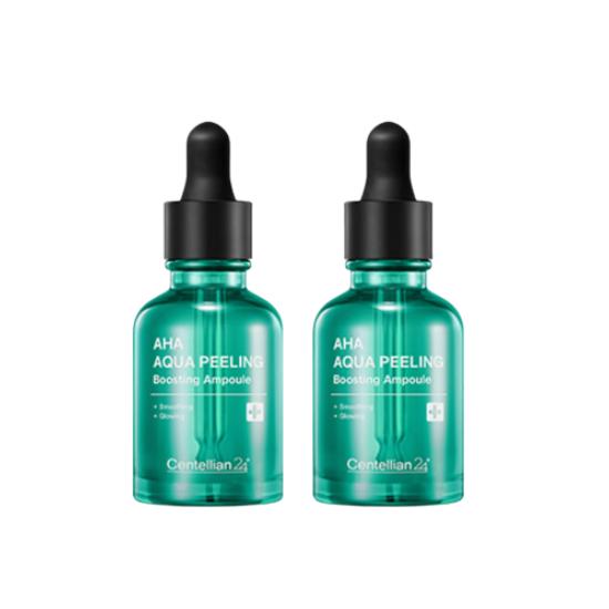Centellian24 AHA Aqua Peeling Boosting Ampoule Exfoliating Brightening Serum 30ml x2