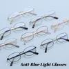 Advanced Versatile Metal Anti-Blue Light Glasses Ultra Light Comfortable Luxury Designer Lenses Decorative Eyeglasses