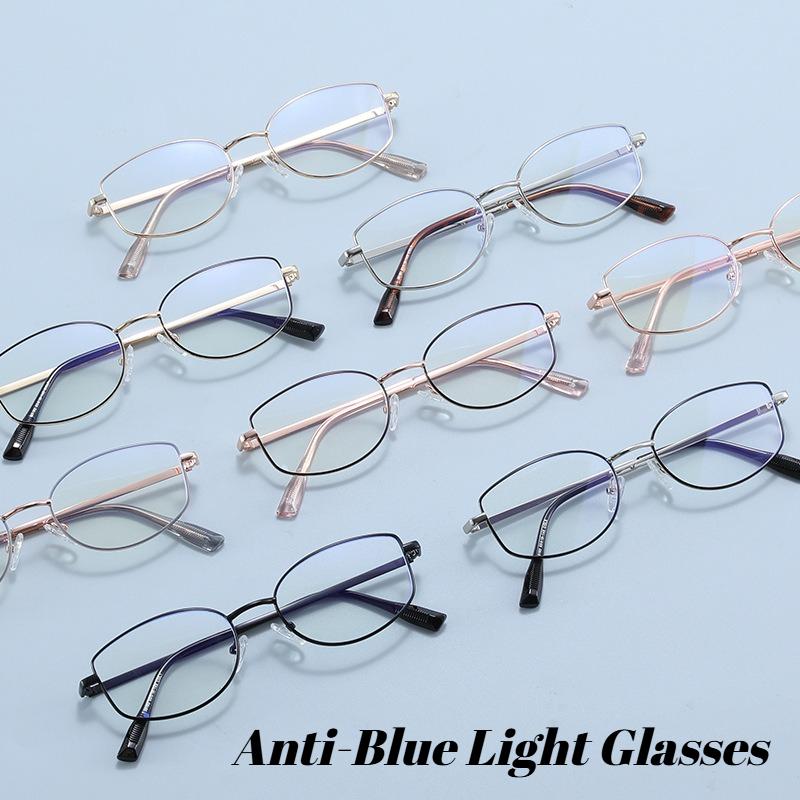 Advanced Versatile Metal Anti-Blue Light Glasses Ultra Light Comfortable Luxury Designer Lenses Decorative Eyeglasses