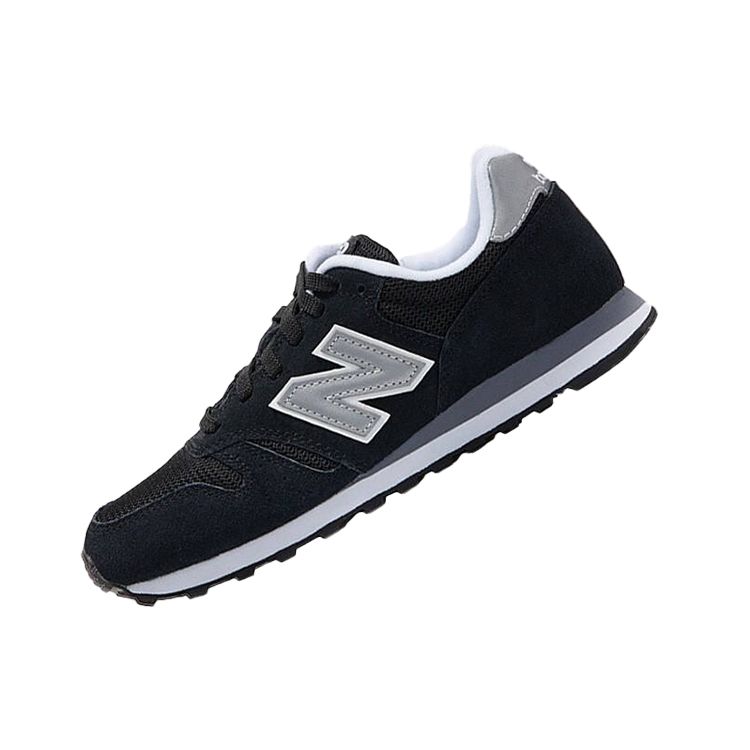 New Balance Nb 373 Fashion Comfortable Fabric Synthetic Leather Low Top Casual Running Shoes Unisex Sneaker Black Silver ML373GRE