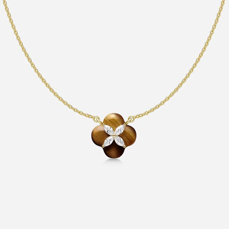 He Jia Shi Ru Yi Rhinestone Pendant Necklace: Elegant, Fashionable Design for a Luxurious Feel