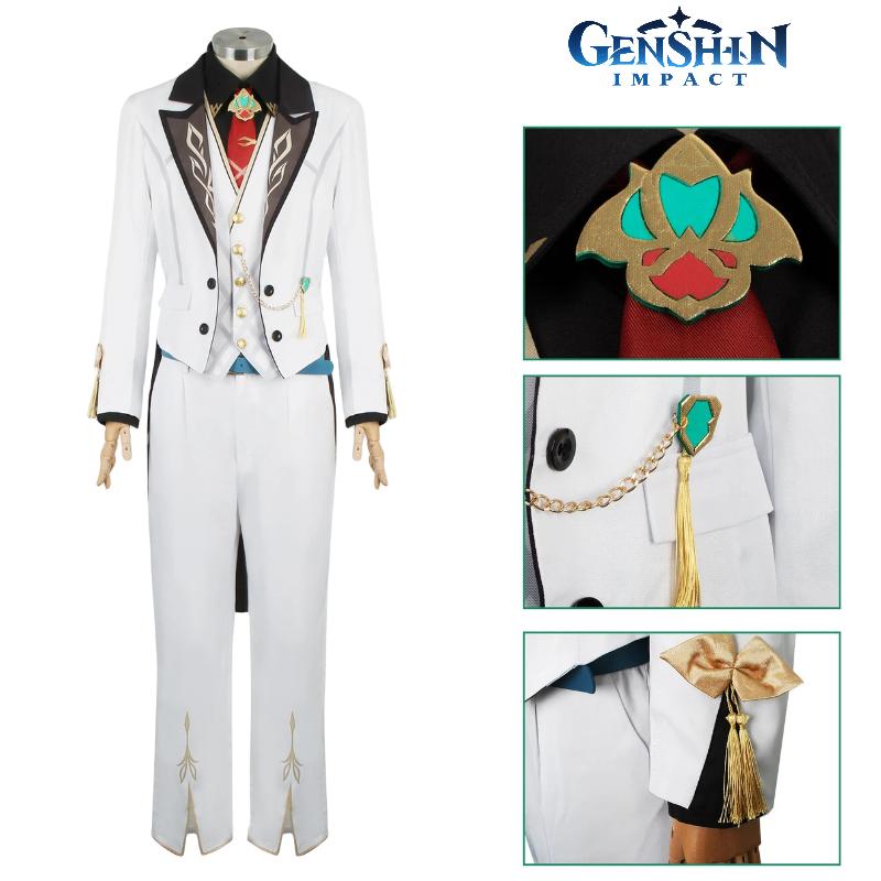 Kaveh Impact Genshin Linkage Cosplay Costume Halloween Party Outfit Fans Gifts