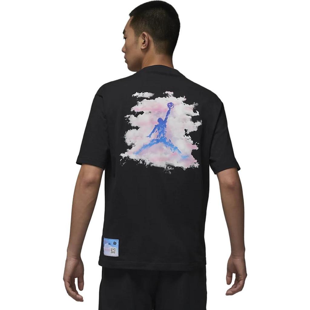 Jordan Drop Shoulder Sleeve T-Shirt Men's Black (Unisex) T-Shirts FD6555 010