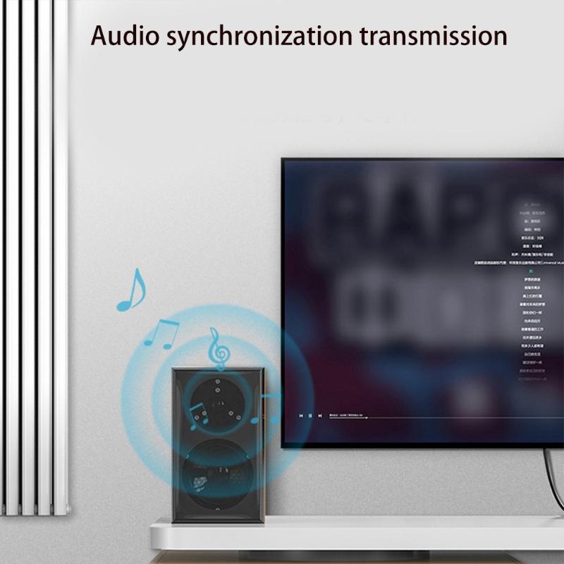 HDMI-compatible Adapter 1 to 2 Way Household Dormitory Office Splitter Adapter Male to Dual Female for Monitor Laptop