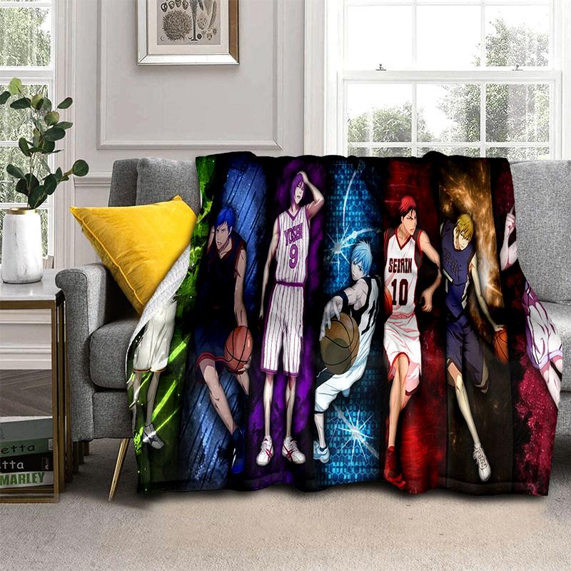 29 Style New Cartoon Kuroko Basketball Anime Flannel Blanket,Soft Throw Blanket for Home Bedroom Bed Sofa Travel Cover Kid Gift