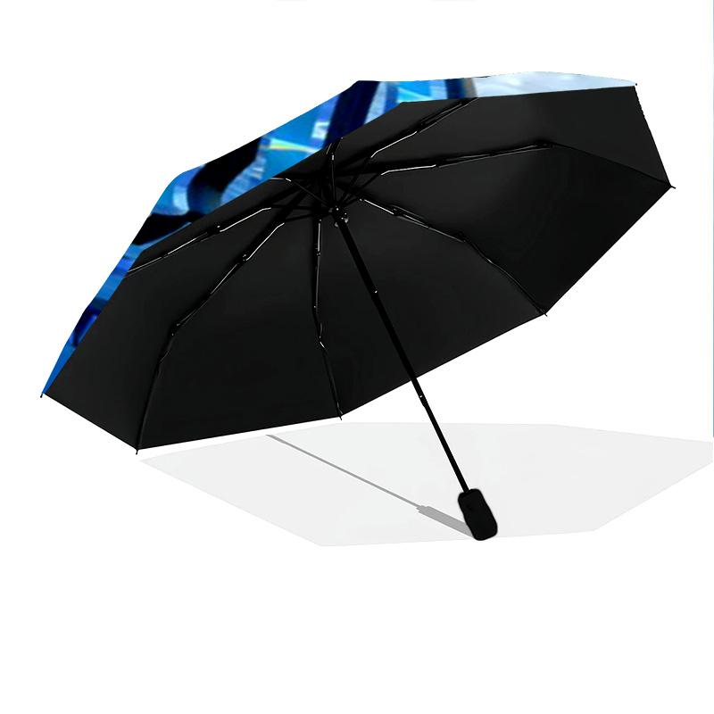 Blue Waves Olympique Marseille Folding umbrella travel Portable Sun umbrella travel outdoor