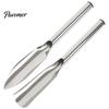 Precision Soil Depth Tool Stainless Steel Garden Trowel, Narrow Pointed Gardening Hand Shovel, Non Deforming Spade Digging for Planting, Weeding,