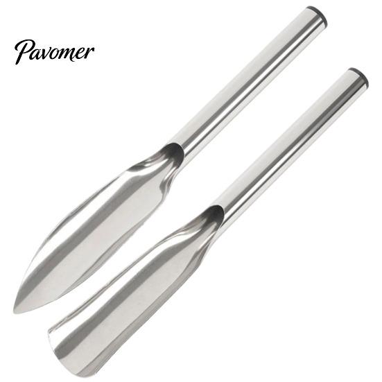 Precision Soil Depth Tool Stainless Steel Garden Trowel, Narrow Pointed Gardening Hand Shovel, Non Deforming Spade Digging for Planting, Weeding,