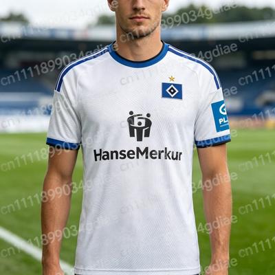 2026 Hamburger SV Football Jersey Summer Sports Oversize T-shirt Breathable Quick Drying Streetwear FamilyMatching New Comfort