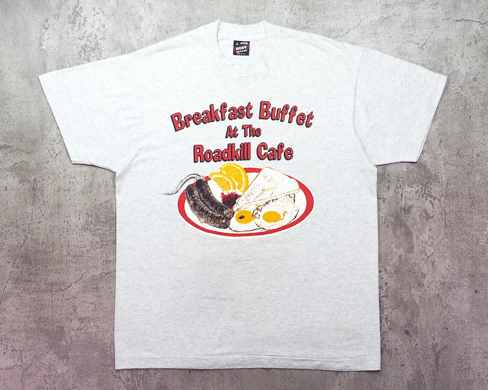 Vintage 1990s Roadkill Cafe Hard Rock Cafe Parody Shirt Size L L