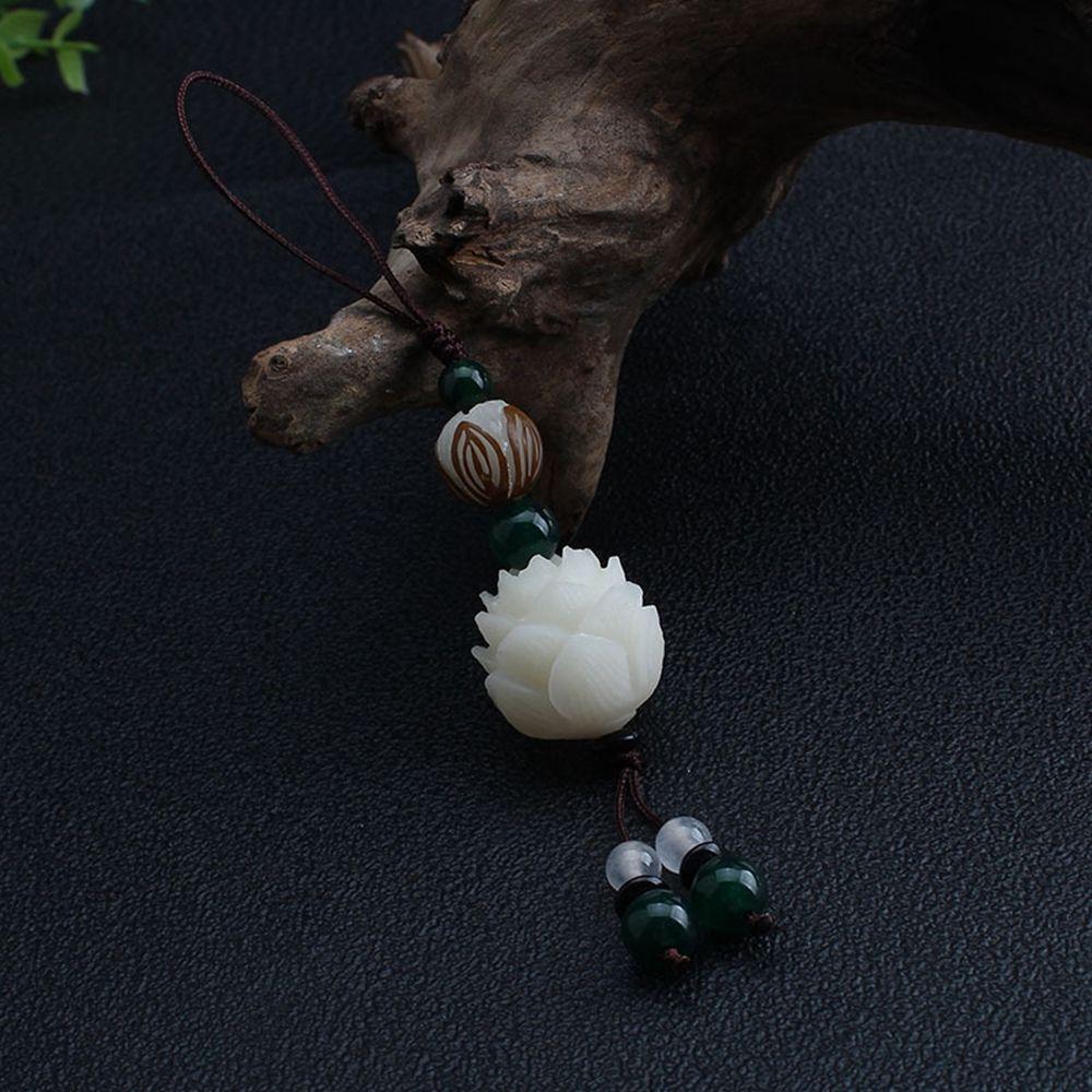 Cord Car Pendent Bag Pendant Bodhi Lotus Flower Keychain Cell Phone Lanyard Mobile Phone Lanyard