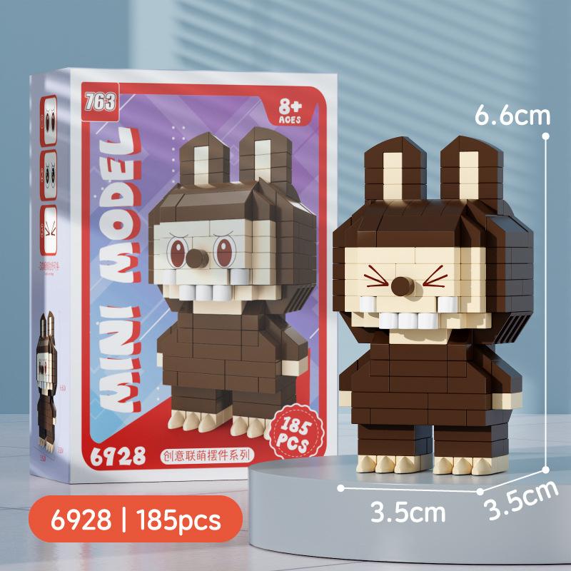 

Rabub мультфильм кукла строительный блок алмазные мелкие частицы головоломка сборка игрушка