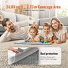 Rug Pad Gripper 4' x 6' Protective Carpet Pad 0.47" Thick for All Floors