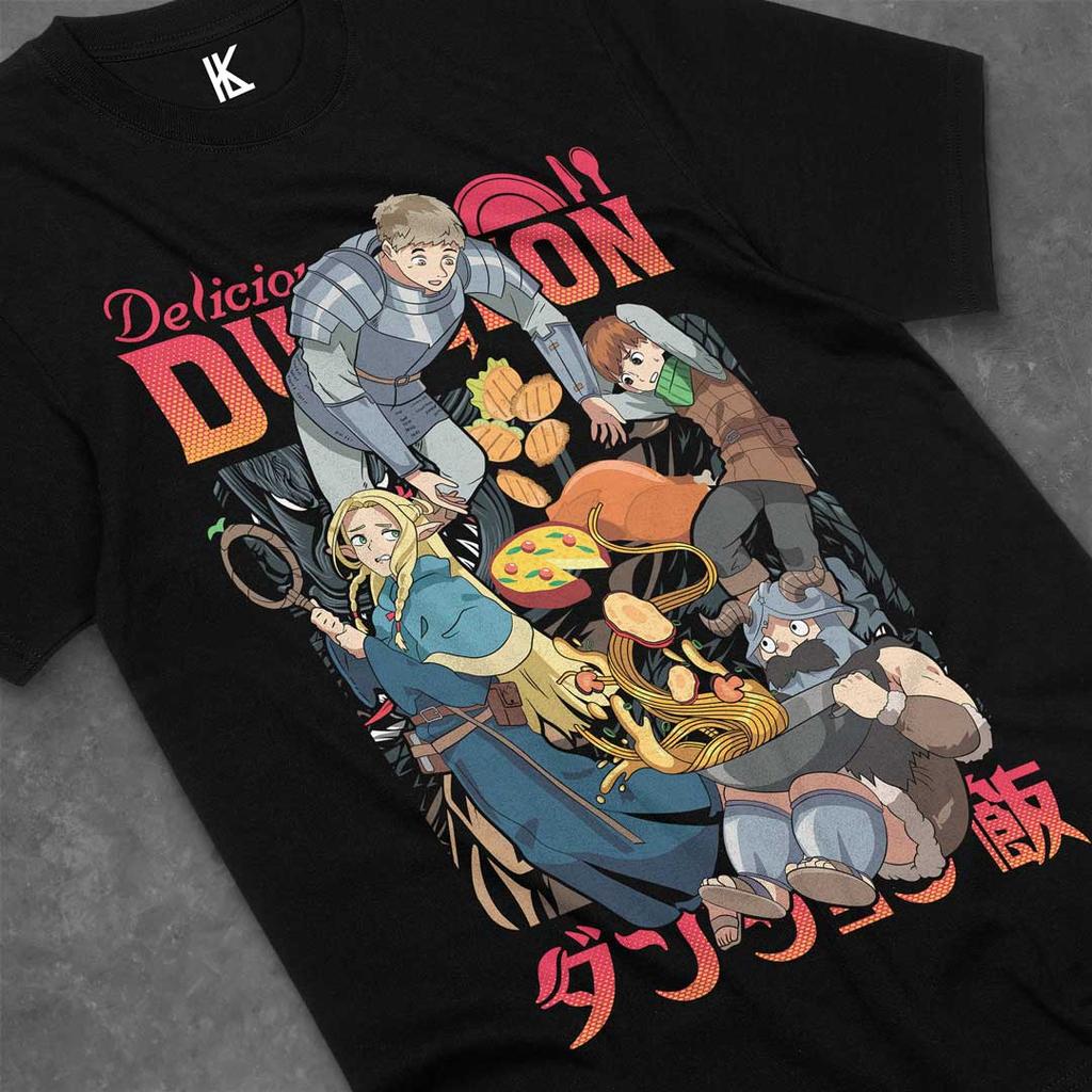 Dungeon Meshi Anime Manga Tshirts Anime Lover Gift All Size Cotton