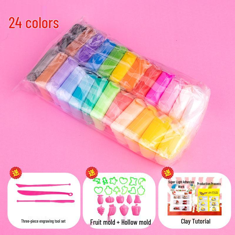 36-Color Kids DIY Space Clay Figurines