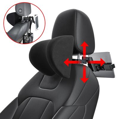 Nový polštářek na opěrku hlavy autosedačky Špičkový polštář na opěrku hlavy do auta Polštář na krk Auto cestovní polštář s nastavitelným držákem telefonu pro