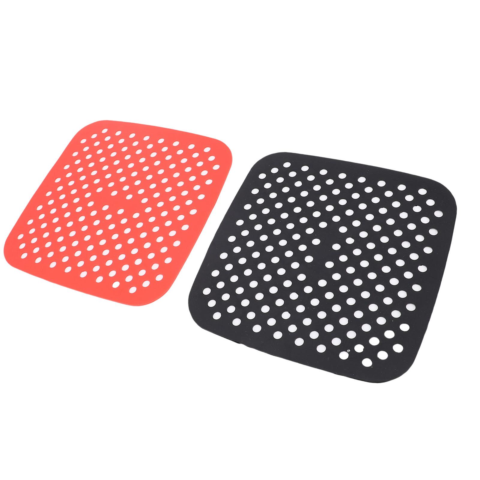 

12 шт. Многоразовые квадратные вкладыши для фритюрницы Силиконовые термостойкие коврики-вкладыши для фритюрницы для быстрой готовки на кухне