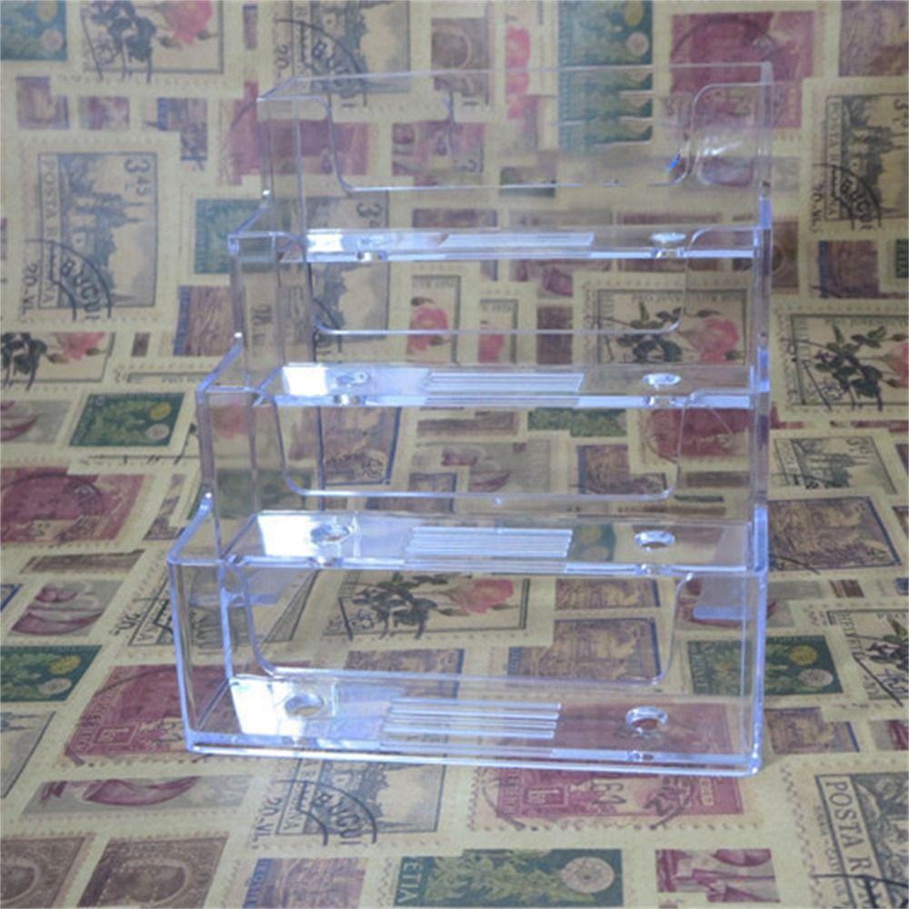 Desk Shelf Box Name Card Display Stand Business Card Holder Business Card Box Business Card Storage