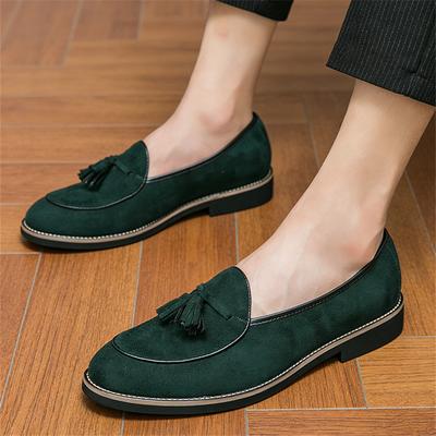 Moda Novo Vestido de Casamento Sapatos de Couro Camurça para Homens Borlas Sapatos de Condução Festa de Formatura Festa de Regresso a Casa Sapatos Oxfords Zapatos