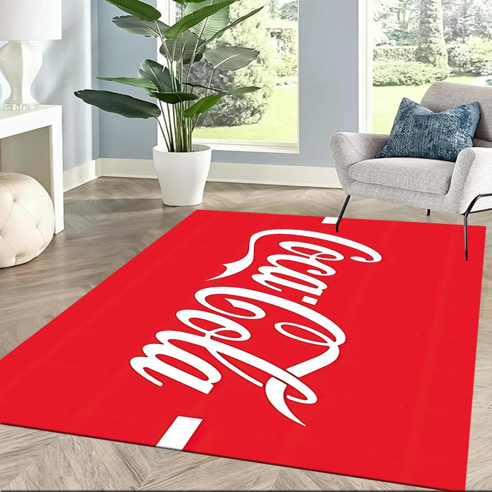 Coca-cola Classic Bottle Cap Square Rugs Are a Great Choice for Living Rooms, Bedrooms, Home Décor, and As Gifts.