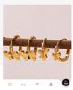 INS Style 18K Gold-Plated French Zirconia Earrings: Butterfly & Rabbit Design for Women - Lightweight, Colorfast, High-End Feel
