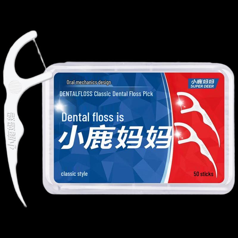 FAWNMUM Classic Ultra-Fine Dental Floss Picks (3-Pack)