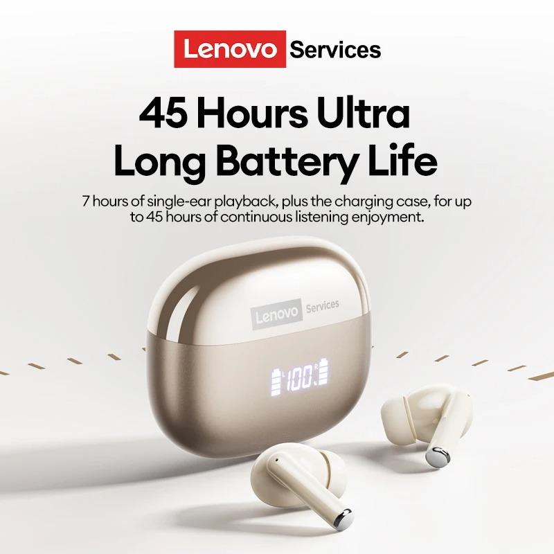 Original Lenovo LE232 ANC Noise Cancelling True Wireless Earphones Bluetooth 6.0 Gaming Headphone LED Digital Display In Ear HiFi Stereo Bass Earbuds