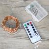 5M/16.4ft 50 LEDs Fairy Lights Copper Wire Lamp Christmas String Light 8 Lighting Modes with Remote Control 3 * AA Cell Powered for Wedding Party