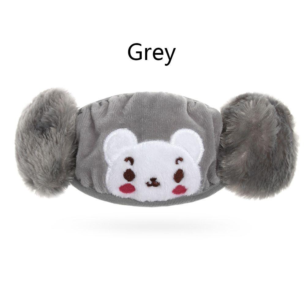 Niedliche Bestickte Atmungsaktive Kinder Gesichtsmaske Mundmaske Warme Ohrenschützer Plüsch Cartoon