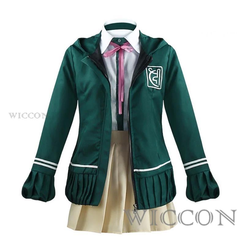 Nanami Chiaki Cosplay Anime Danganronpa Cosplay Costume High School Students Uniform Long-sleeved Jacket Short Skirt Loli Skirt
