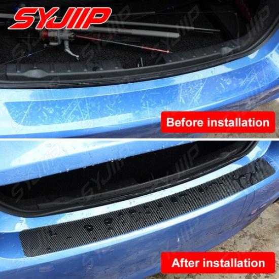 Sill Plate Bumper Guard Protector Carbon Fiber Sticker Trim for BMW All Series
