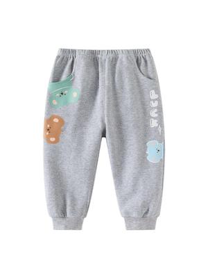 Kleinkind Grau Lässige Leggings Lange Hosen für Frühling & Herbst - Stilvolle Jungenhosen (0-6 Jahre)