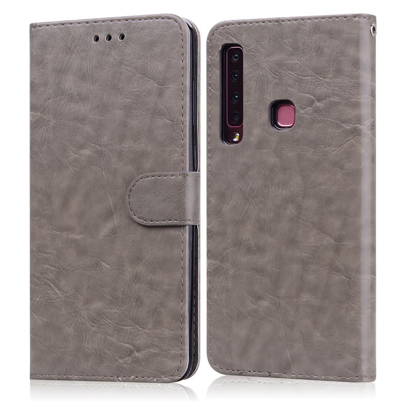 

Leather Case For Samsung Galaxy A9 2018 Case Flip Wallet Cover Galaxy A 9 2018 Phone Cases For Samsung A9 2018 A920F A920 Cover Galaxy A9 2018 сірий