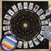 Square Flannelette Tarot Altar Cloth Board Game Pad Astrological Oracles Pad Table Cover Card Mat Divinations Tablecloth