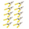 10 Pcs Crocodile Clip J.60047 20mm Opening Brass Battery Test Clamp for Electrical Testing