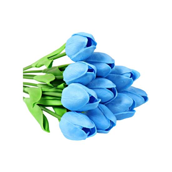 10Pcs Artificial Tulip Flower Home Office Party Realistic Fake Flower Branch Table Centerpiece Decoration Mother's Day Valentine's Day Easter Gift