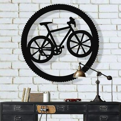 Décoration murale en métal pour vélo – Cadeau cycliste élégant et art de motard Décoration murale élégante pour vélo Idéal pour le garage à domicile ou les amateurs de cyclisme